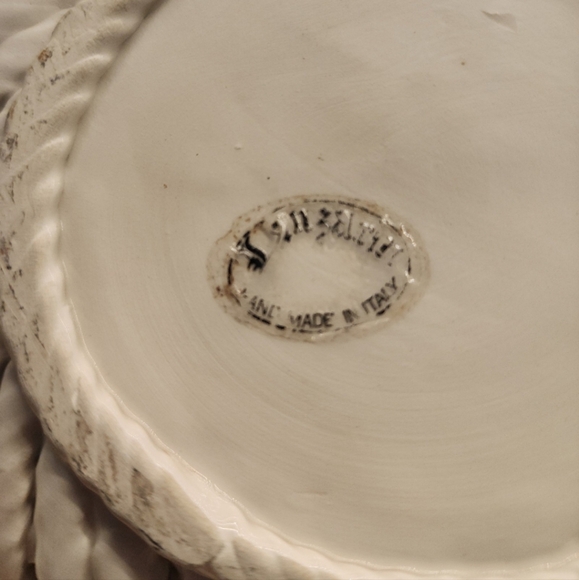 Vintage Capodimonte Ceramic Fruit Basket Hand Made in Italy - Picture 2 of 4